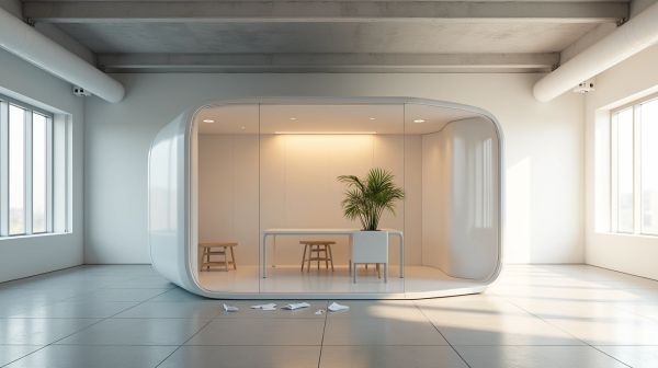 Créez un espace de travail silencieux avec une cabine insonorisée